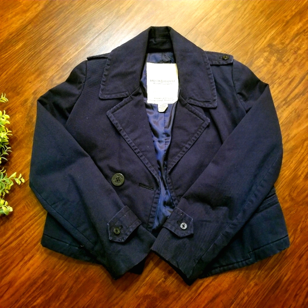Ralph Lauren Casual Anchor Jacket Blue Size Medium